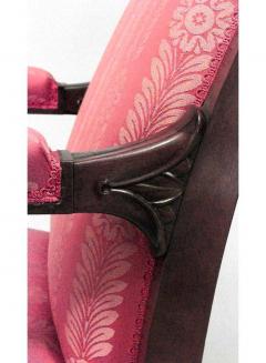Pair of English Regency Red Armchairs - 4628599