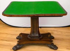 Pair of English Regency Rosewood Game Tables - 205488
