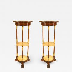 Pair of English Regency Rosewood Pedestals - 1439483