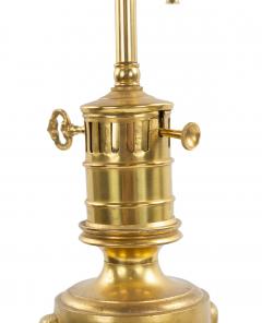 Pair of English Regency Style Bronze Dore Table Lamps - 4630623