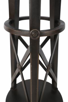 Pair of English Regency Style Tall Circular X Support Pedestals - 4652645