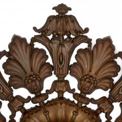 Pair of English Regency brass decorative ceiling roses - 1641499