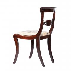 Pair of English Regency upholstered slip seat side chairs 1815 - 2566644