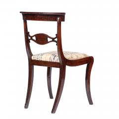 Pair of English Regency upholstered slip seat side chairs 1815 - 2566646
