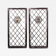 Pair of English Renaissance Revival Leaded Glass Windows - 4660020