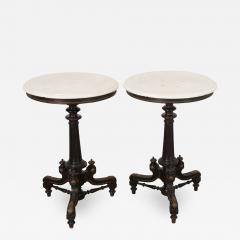 Pair of English Renaissance Revival Side Tables - 1231229