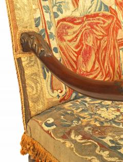 Pair of English Renaissance Walnut Tapestry Chairs - 1403520