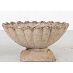Pair of English Scalloped Urns - 2302192
