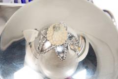 Pair of English Sheffield Silver Plated Cobalt Blue Glass Urns by Barker Ellis - 4501155