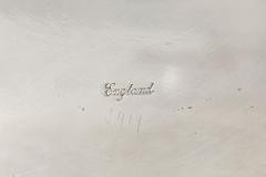 Pair of English Sheffield Silver Plated Cobalt Blue Glass Urns by Barker Ellis - 4501156