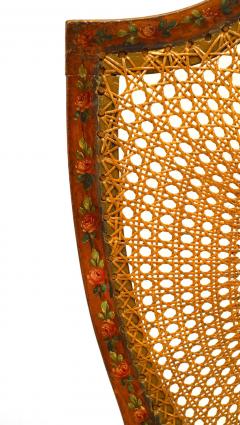 Pair of English Sheraton Shield back Side Chairs - 4657821