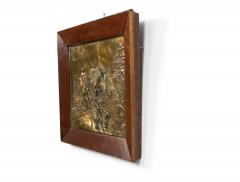 Pair of English Victorian Brass Horse Wall Plaques - 4201033
