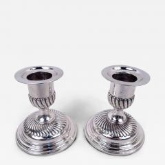 Pair of English Victorian Classical Sterling Silver Candlesticks 1889 - 4538824