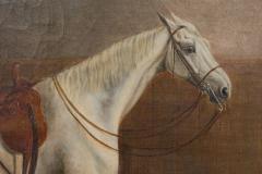 Pair of English Victorian Horse Oil Paintings - 4632025