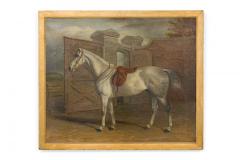 Pair of English Victorian Horse Oil Paintings - 4632031