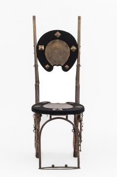 Pair of English Victorian Horseshoe Side Chairs - 4630641