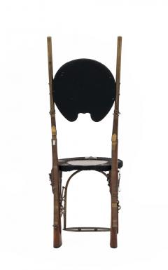 Pair of English Victorian Horseshoe Side Chairs - 4630647