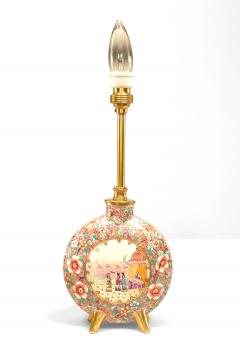 Pair of English Victorian Porcelain Table Lamps - 1381365