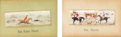 Pair of English Victorian Silk Embroidered Hunting Scenes - 4539314