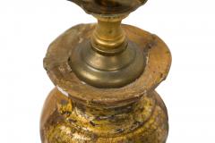 Pair of English Victorian Small Giltwood Table Lamps - 4668068