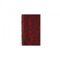 Pair of English Victorian Style Burgundy Cut Velvet Drapes - 4658401