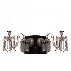Pair of English Victorian Waterford Crystal Wall Sconces - 4729255