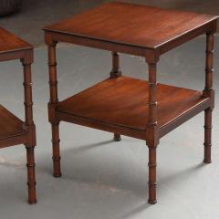 Pair of English Vintage Mahogany Tables - 2290872