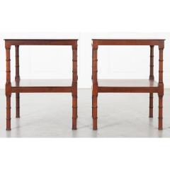 Pair of English Vintage Mahogany Tables - 2290892