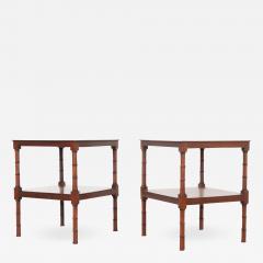 Pair of English Vintage Mahogany Tables - 2314969