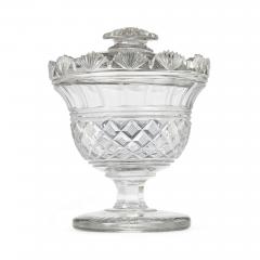 Pair of English engraved and cut glass sweet bowls - 2994655
