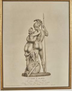 Pair of Engravings of Mars and Venus Italy circa 1880 - 4286227