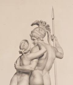 Pair of Engravings of Mars and Venus Italy circa 1880 - 4286228