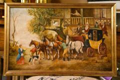 Pair of Equestrian Paintings Signed E R Woods - 2490896