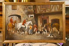 Pair of Equestrian Paintings Signed E R Woods - 2490920