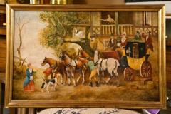 Pair of Equestrian Paintings Signed E R Woods - 2948760