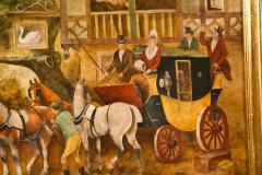 Pair of Equestrian Paintings Signed E R Woods - 2948761