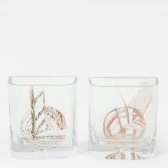 Pair of Etched Glass Vases - 897834