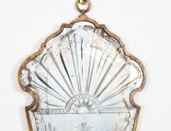 Pair of Etched Venetian Mirror Sconces - 4559316