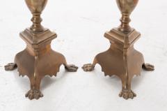 Pair of European 19th Century Brass Candlesticks with Paw Feet - 1770967