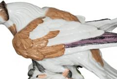Pair of European Porcelain Figures Of English Trumpeter Pigeons - 4134080