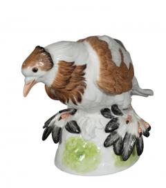 Pair of European Porcelain Figures Of English Trumpeter Pigeons - 4134109