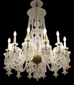 Pair of Exceptional Large French Cut Crystal Chandelier 1930 - 3962169