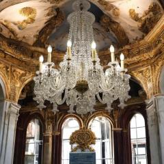 Pair of Exceptional Large French Cut Crystal Chandelier 1930 - 3962170