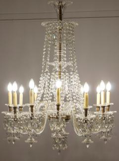 Pair of Exceptional Large French Cut Crystal Chandelier 1930 - 3962171