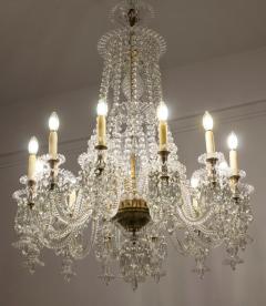 Pair of Exceptional Large French Cut Crystal Chandelier 1930 - 3962172