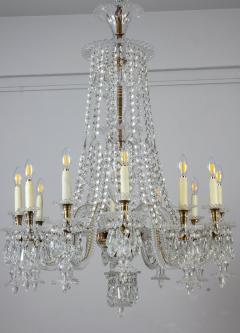 Pair of Exceptional Large French Cut Crystal Chandelier 1930 - 3962173