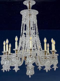 Pair of Exceptional Large French Cut Crystal Chandelier 1930 - 3962175