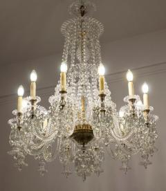 Pair of Exceptional Large French Cut Crystal Chandelier 1930 - 3962176