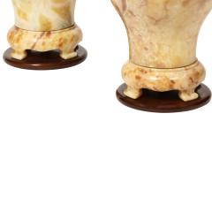 Pair of Exquisite Marble Ginger Jar Table Lamps 1960s - 2381046