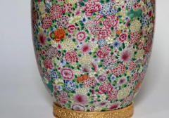 Pair of Familie Rose Porcelain Lamps - 2653197
